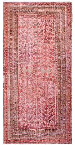 Antique Early 20th Century Central Asian Khotan Carpet ( 8'8" x 18'4" - 265 x 558 )