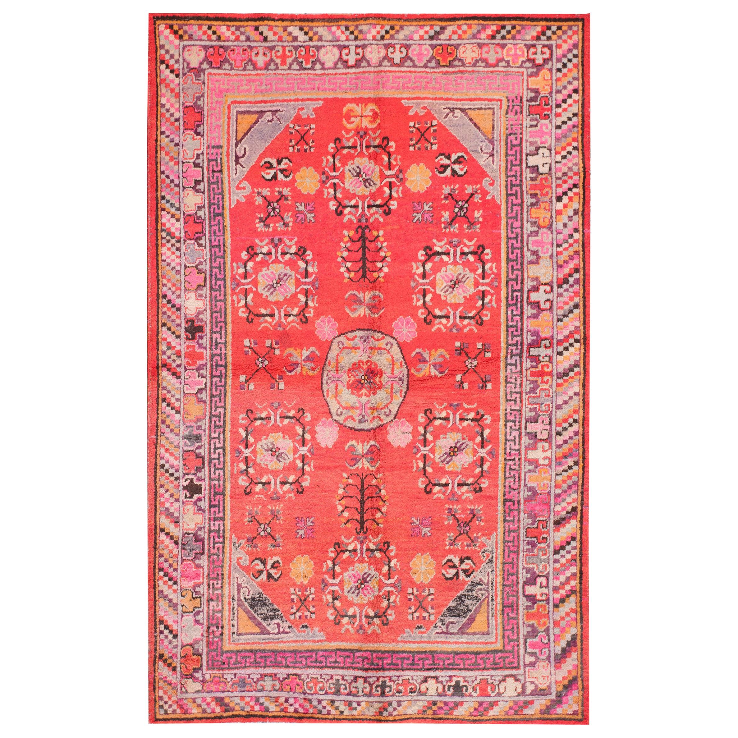 Early 20th Century Central Asian Khotan Carpet ( 5'2" x 8'3" - 157 x 252 ) For Sale