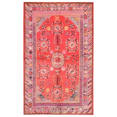 Antique Early 20th Century Central Asian Khotan Carpet ( 5'2" x 8'3" - 157 x 252 )