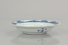 Antique Chinese Kosometsuke Tianqi Plate Porcelain Man Riding Crab, 17th Cen