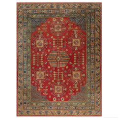 Early 20th Century Central Asian Chinese Khotan Carpet (8'7" x 11'8"-262 x 356)