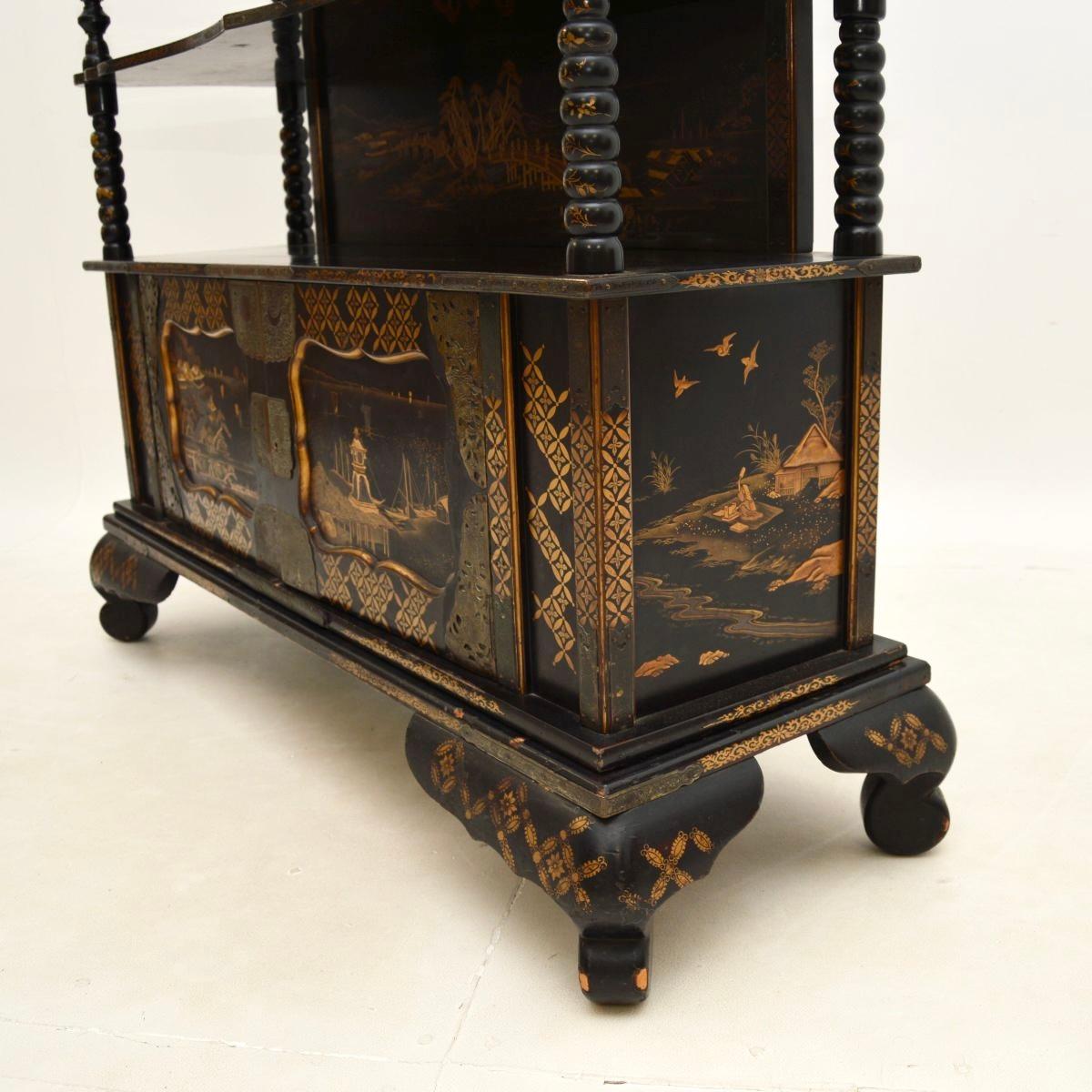 Ancienne armoire chinoise laquée 5