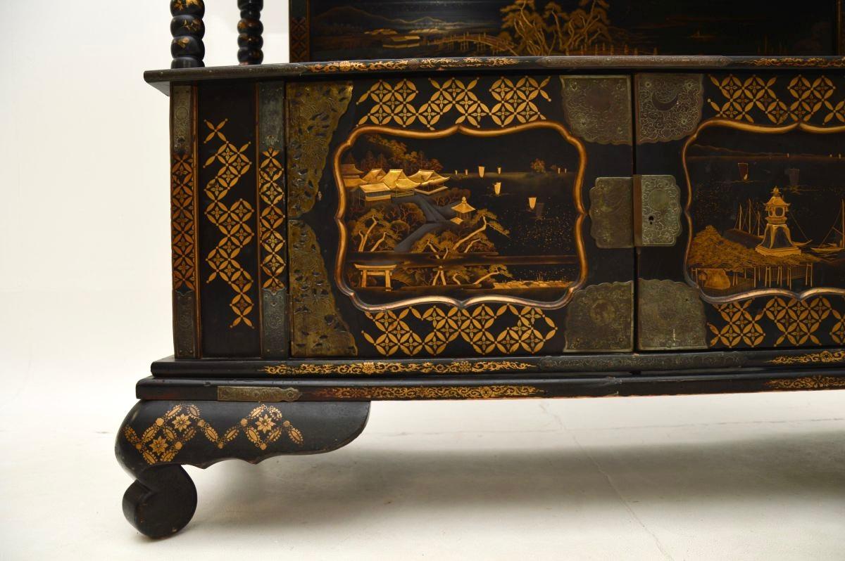 Ancienne armoire chinoise laquée 6