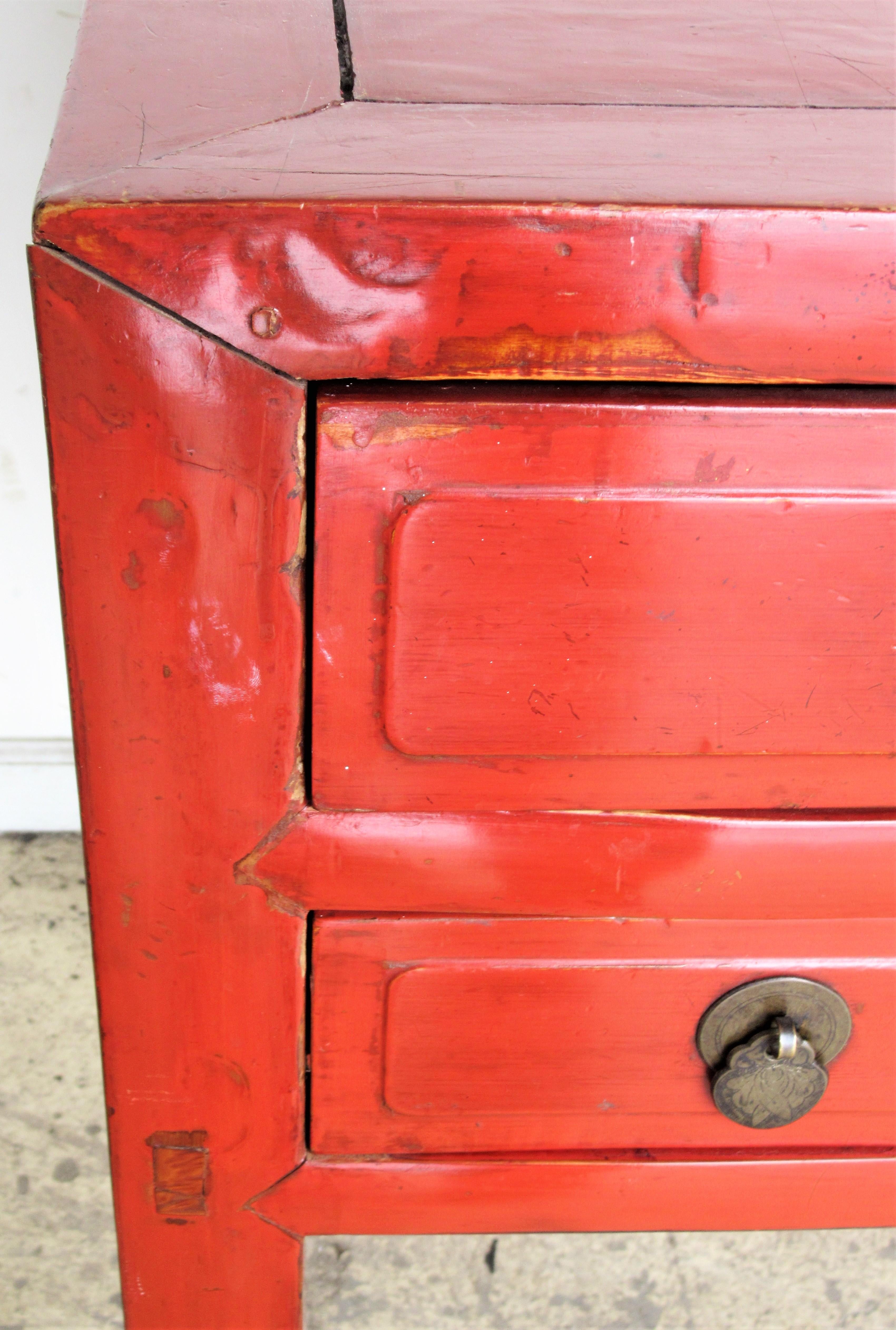 Antique Chinese Lacquered Console Table For Sale 8