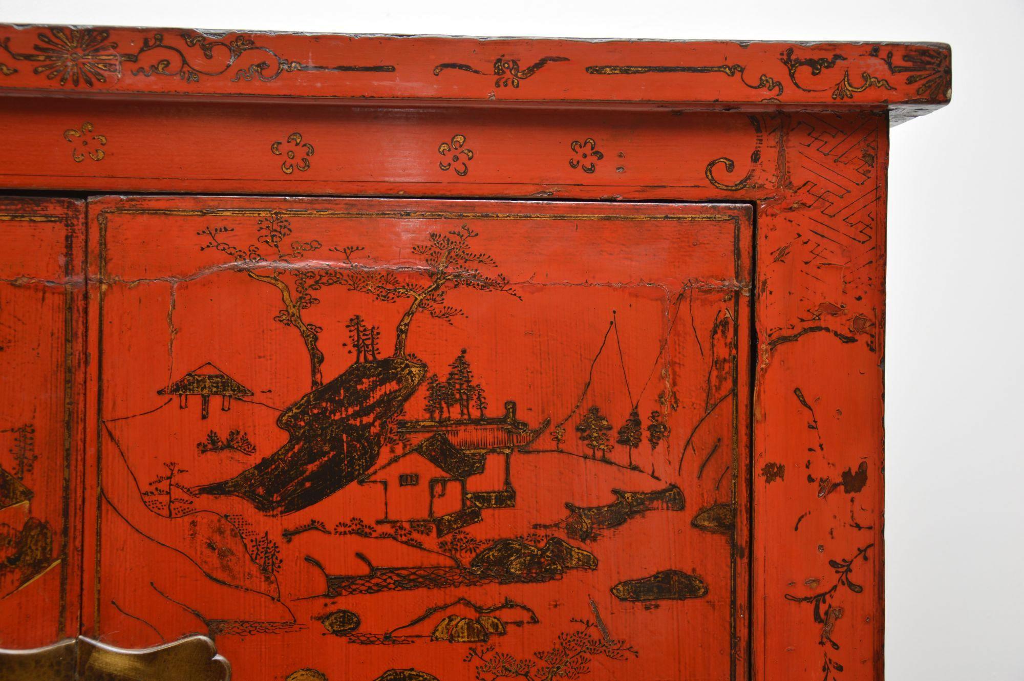 antique chinese lacquer cabinets