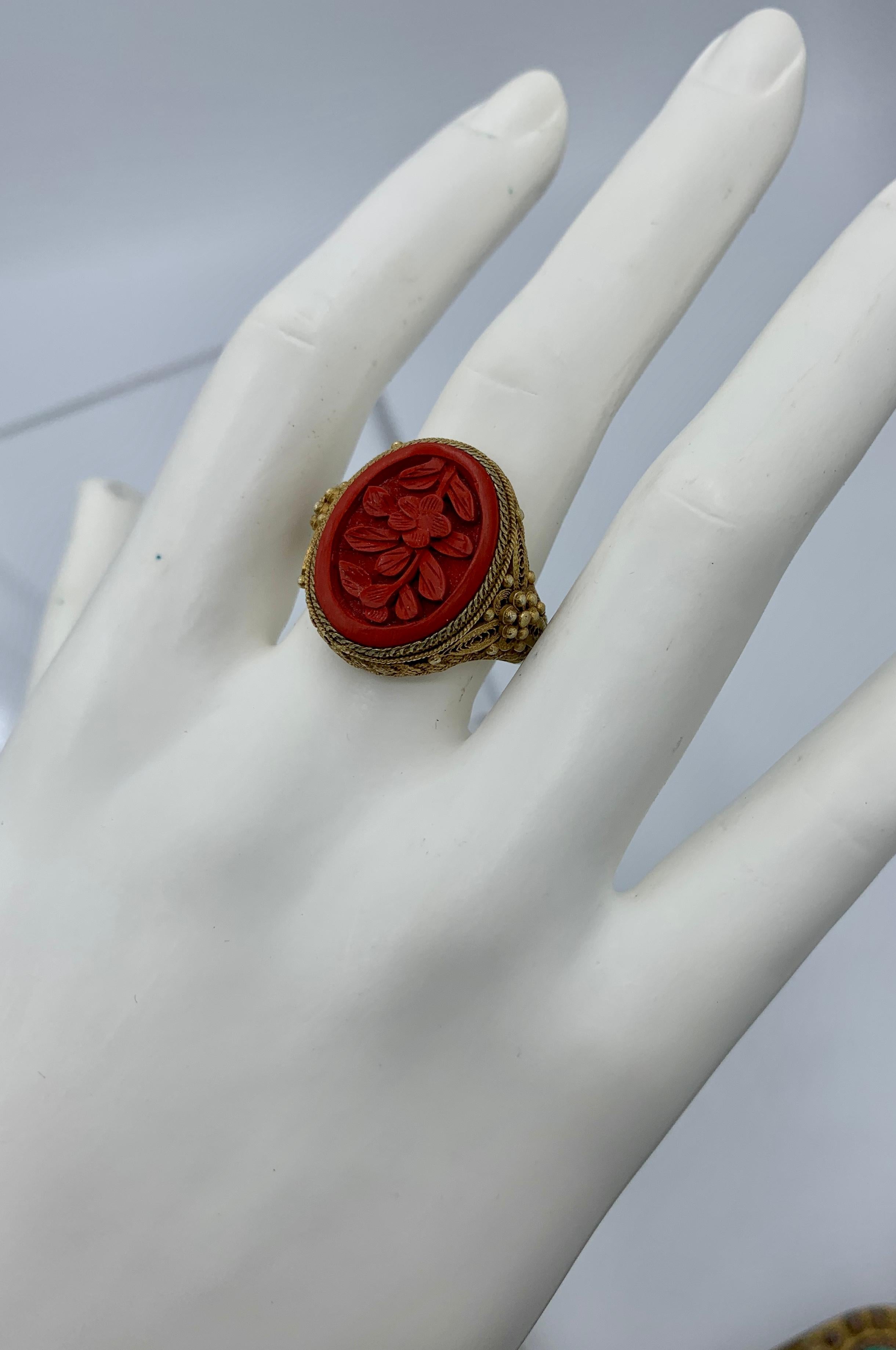 chinese cinnabar jewelry