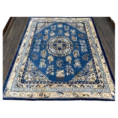 Tapis chinois ancien de style continental chinois, vers 1890