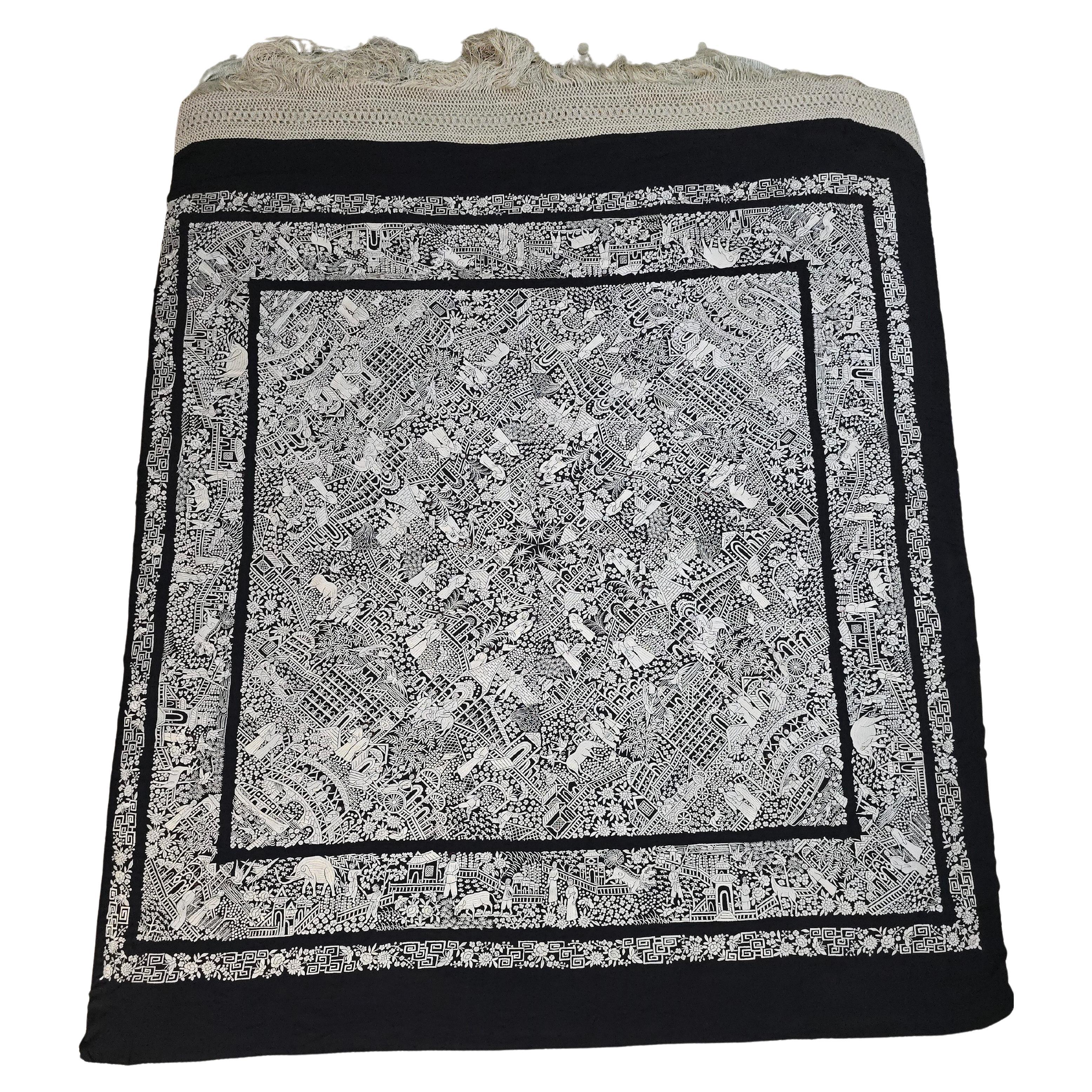 Antique Chinese Manila Shawl