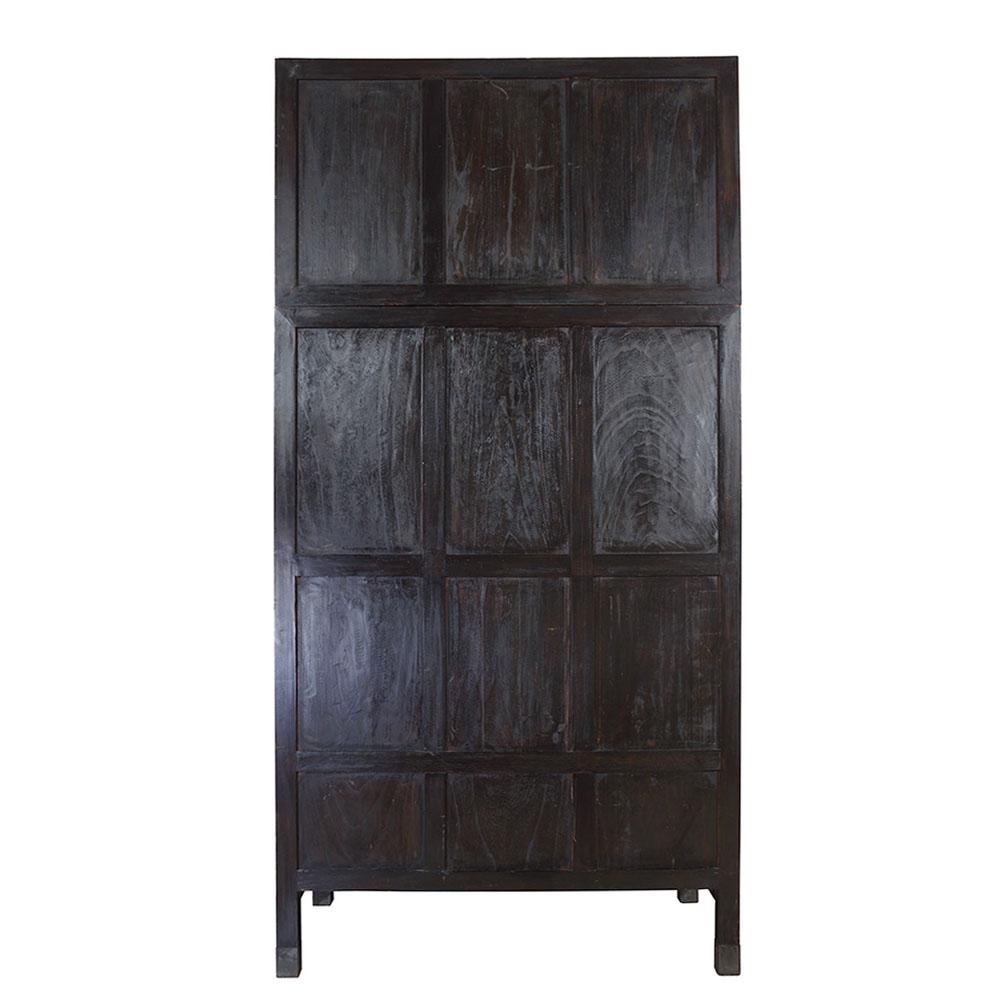 Antique Chinese Massive Carved Camphor Wood Compound Cabinet, Wardrobe For Sale 13