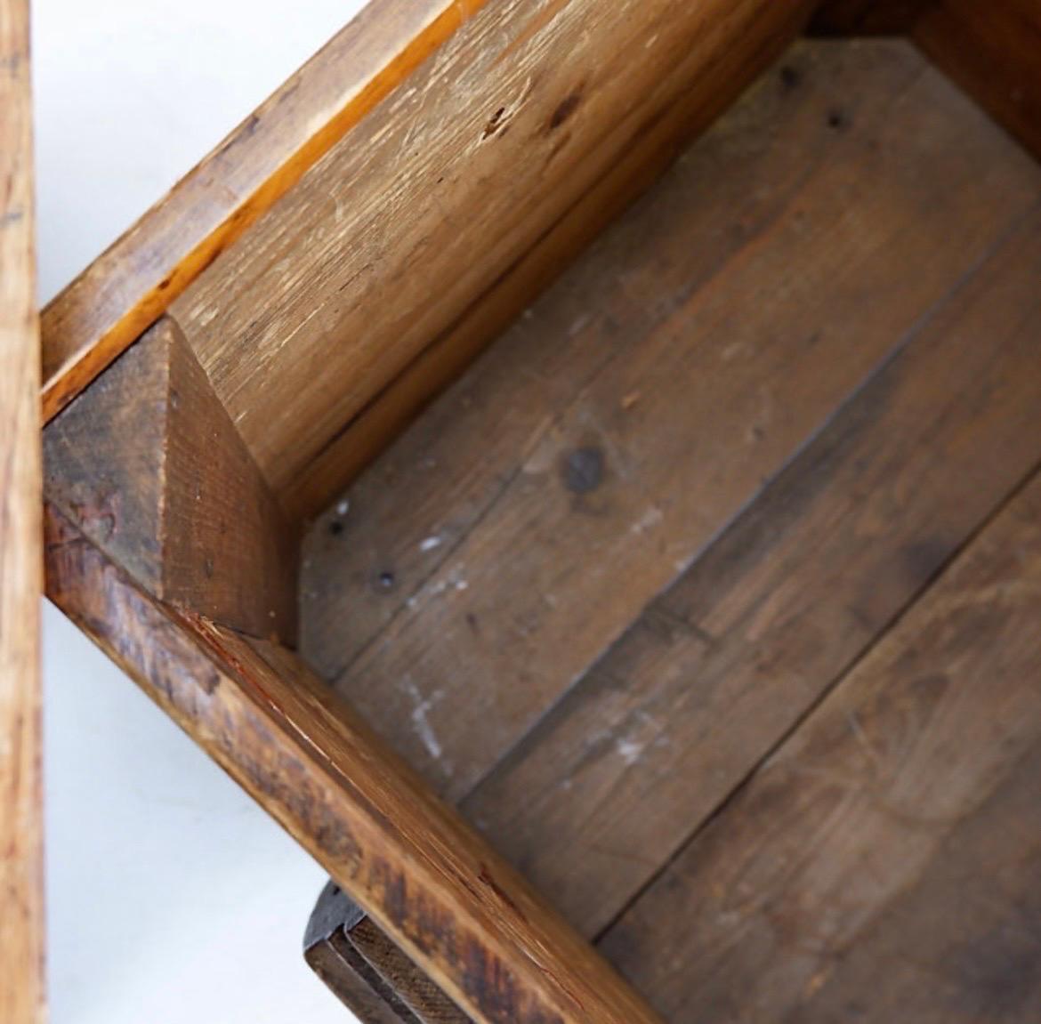 Brutalist Antique Chinese Merchants Travel Chest For Sale