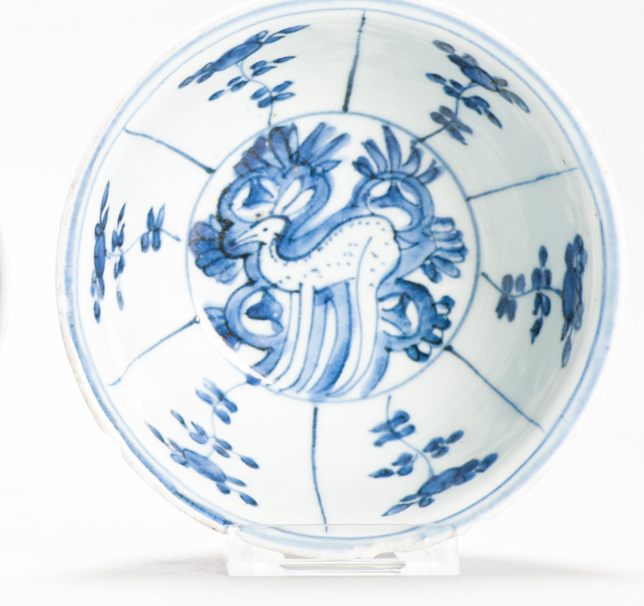Antike chinesische Kraakschale aus der Ming-Periode Hirsch Wanli oder Tianqi-Periode im Angebot 9