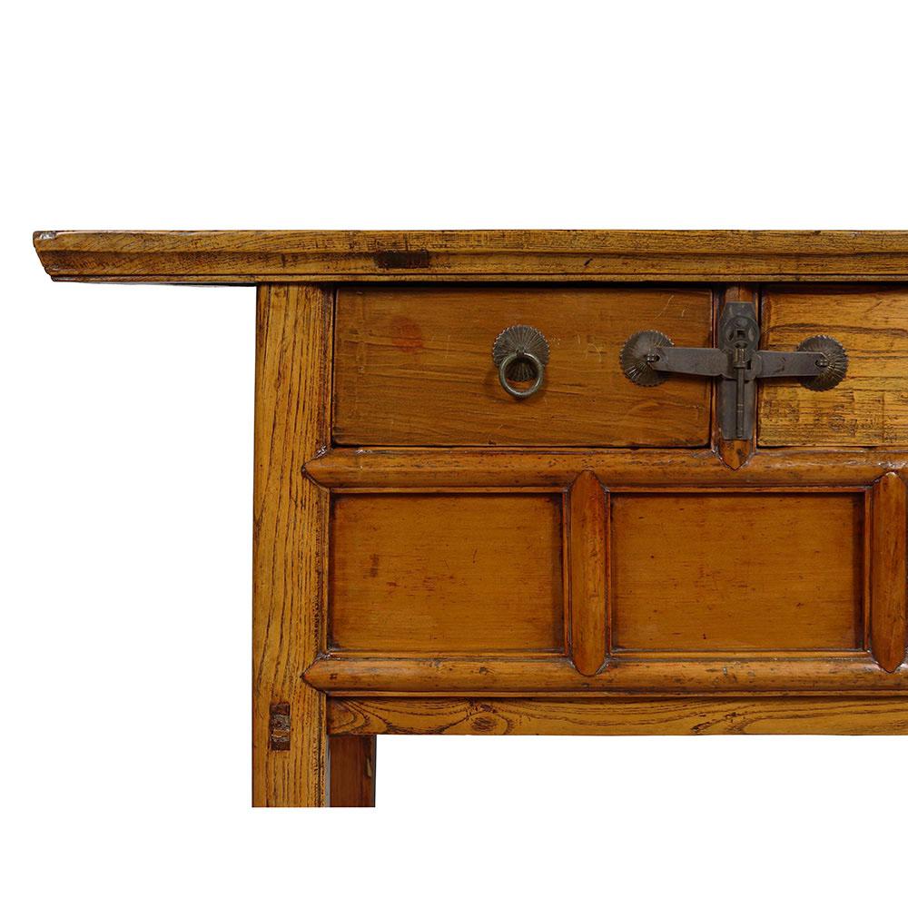 Carved Antique Chinese Ming Style Console Table/Sideboard For Sale