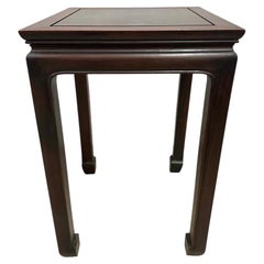 Antique Chinese Ming-style Square Stand, Side Table, Display Pedestal