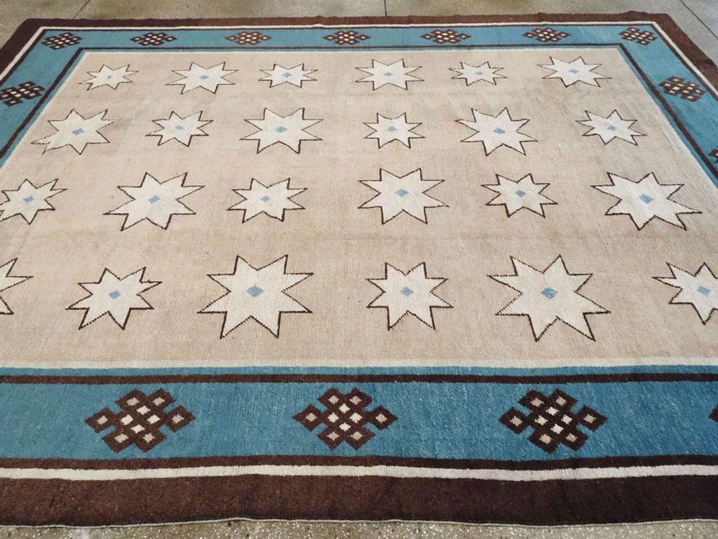 Antique Chinese-Mongolian Deco Carpet For Sale 1