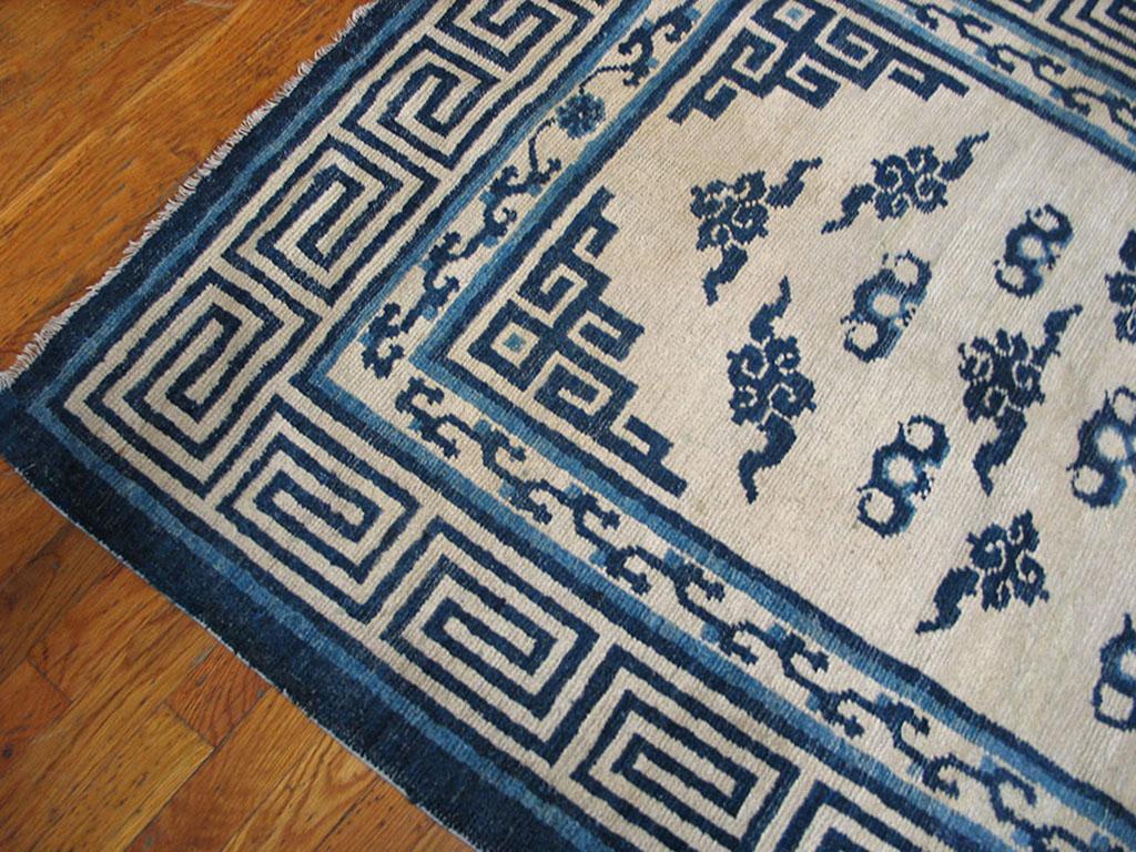 Mid-19th Century Antique Chinese, Mongolian Rug For Sale