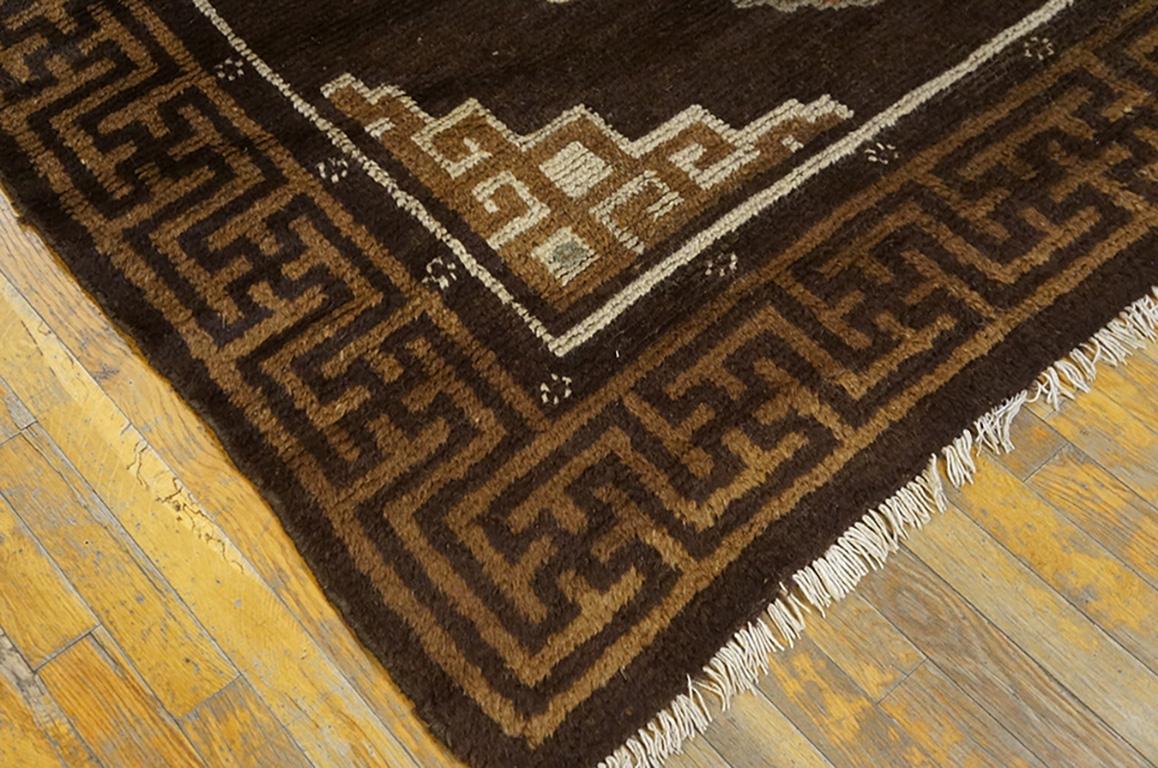 Hand-Knotted Antique Chinese - Mongolian Rug For Sale