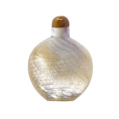 Antique Chinese Mother-of-Pearl Snuff Bottle, Guangzho