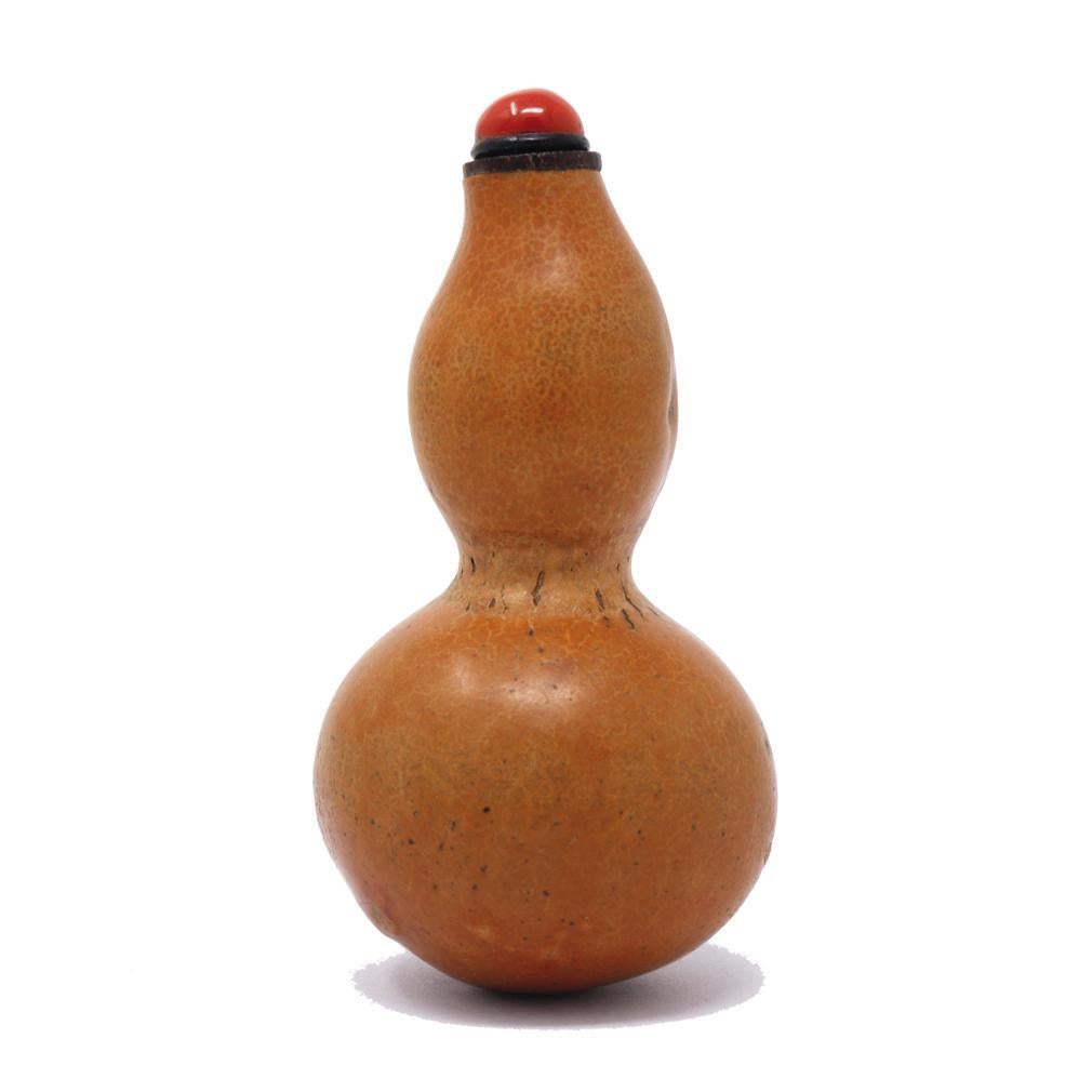 Other Antique Chinese Natural Double Gourd Snuff Bottle For Sale
