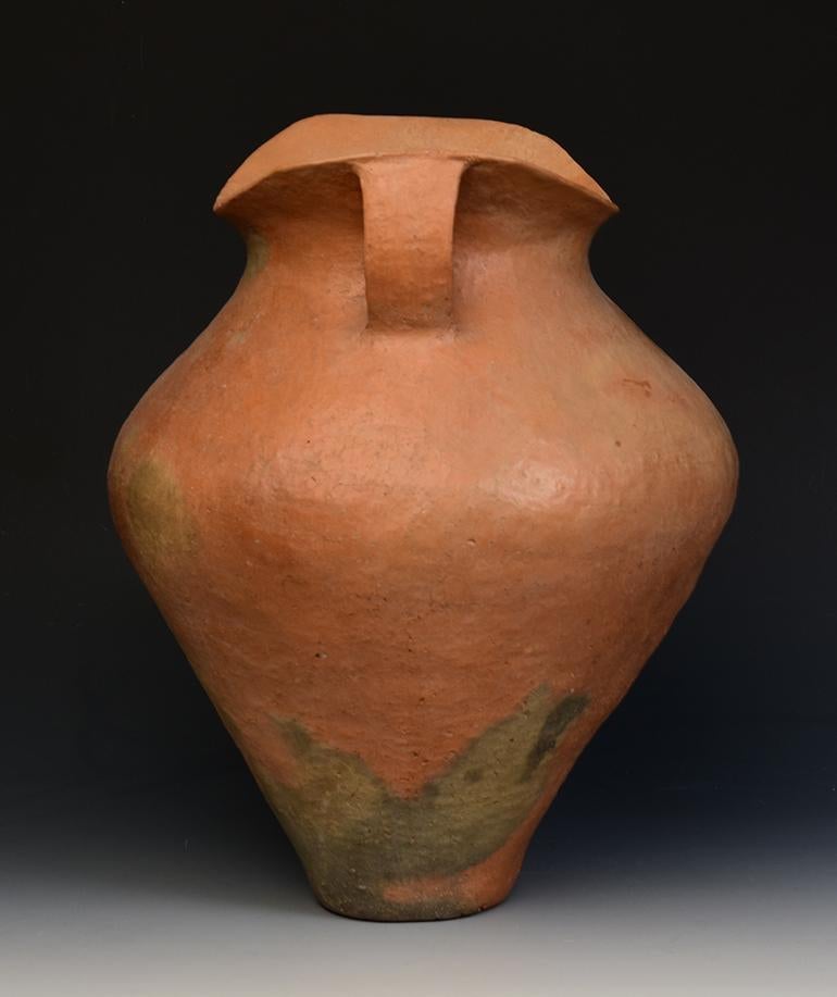 Antique Chinese Neolithic Siwa Culture Large Pottery Amphora Jar For Sale 5