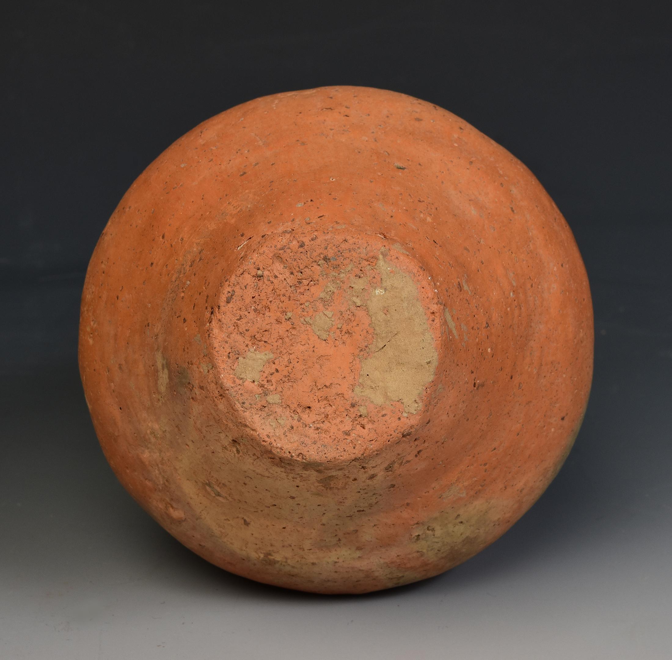 Antique Chinese Neolithic Siwa Culture Pottery Amphora Jar For Sale 7