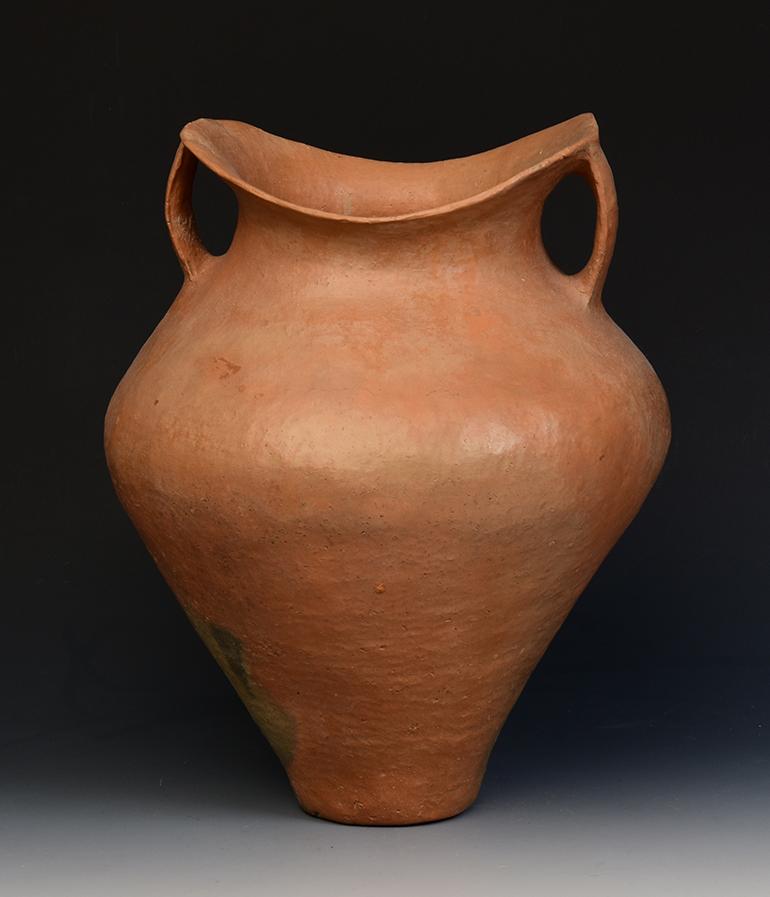 Antique Chinese Neolithic Siwa Culture Large Pottery Amphora Jar For Sale 7