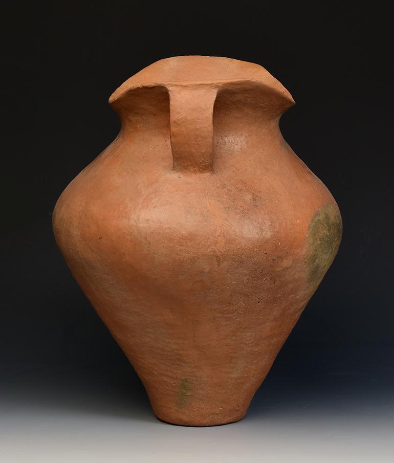 Antique Chinese Neolithic Siwa Culture Large Pottery Amphora Jar For Sale 3