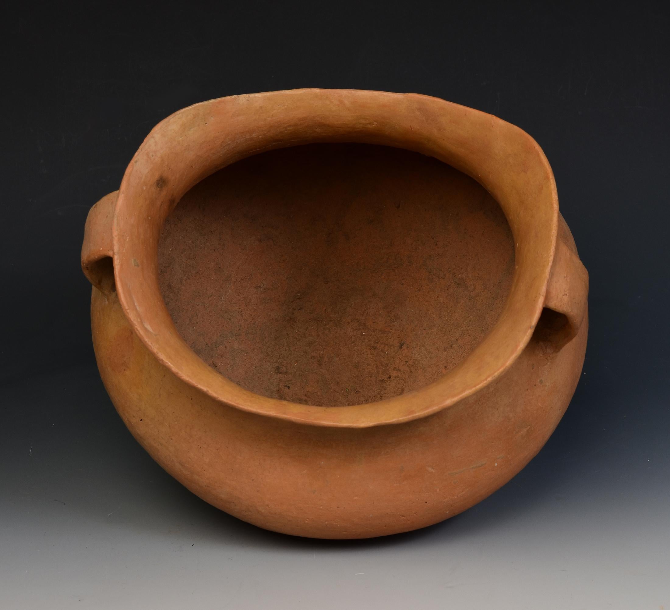 Antique Chinese Neolithic Siwa Culture Pottery Amphora Jar For Sale 8