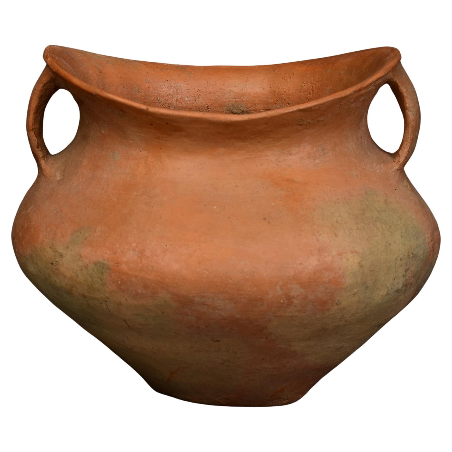 Ancienne poterie néolithique chinoise d'amphore de la culture Siwa en poterie