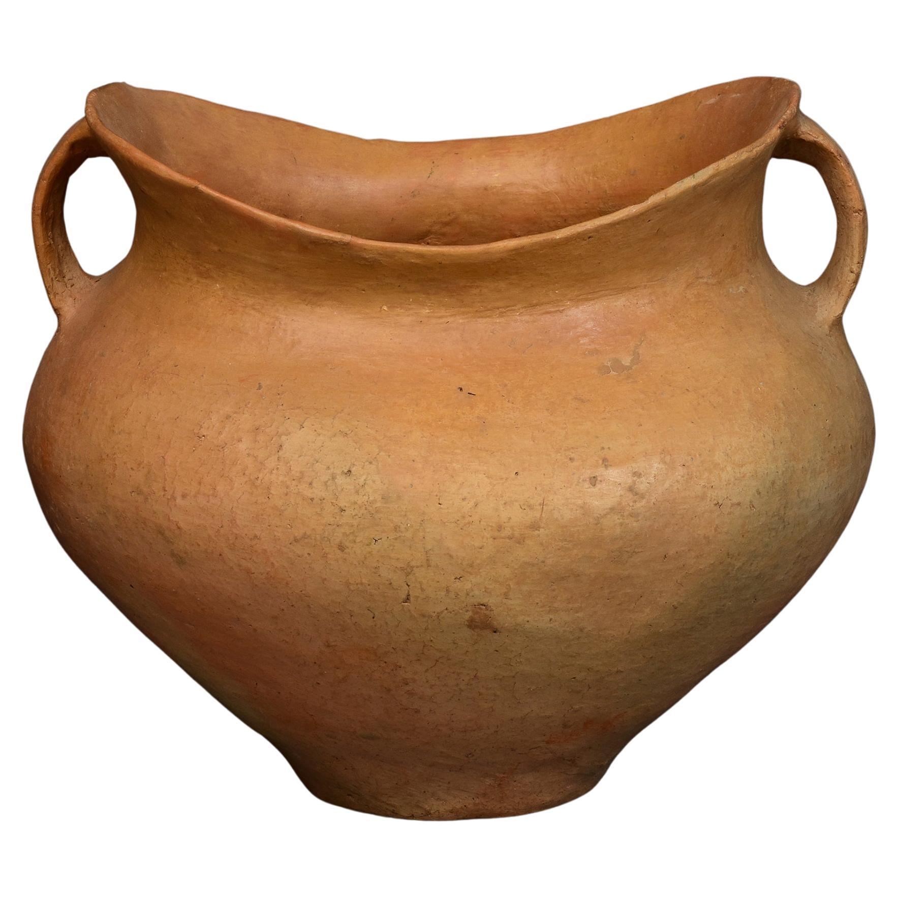 Antique Chinese Neolithic Siwa Culture Pottery Amphora Jar For Sale