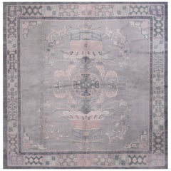Antique Chinese Nepal Rug 8' 3'' x 8' 8''