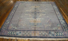 Antique Chinese Nepal Rug 8' 3'' x 8' 8''