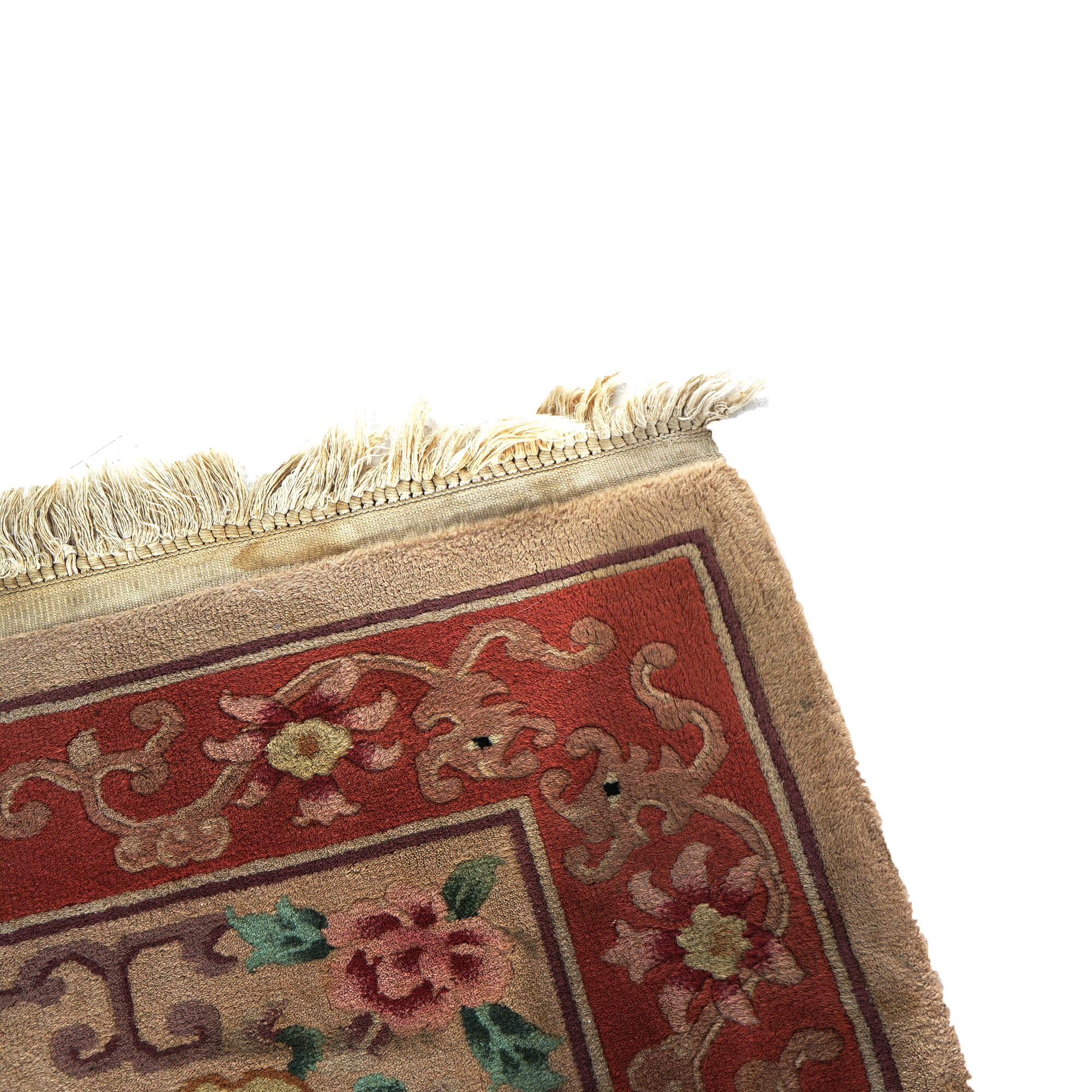 Antique Chinese Nichols Oriental Wool Rug Circa 1930 5