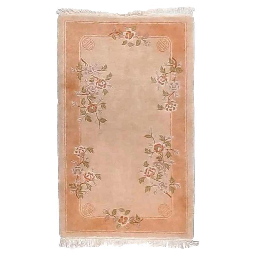 Alfombra china antigua Nichols Rugs de lana oriental S. XX