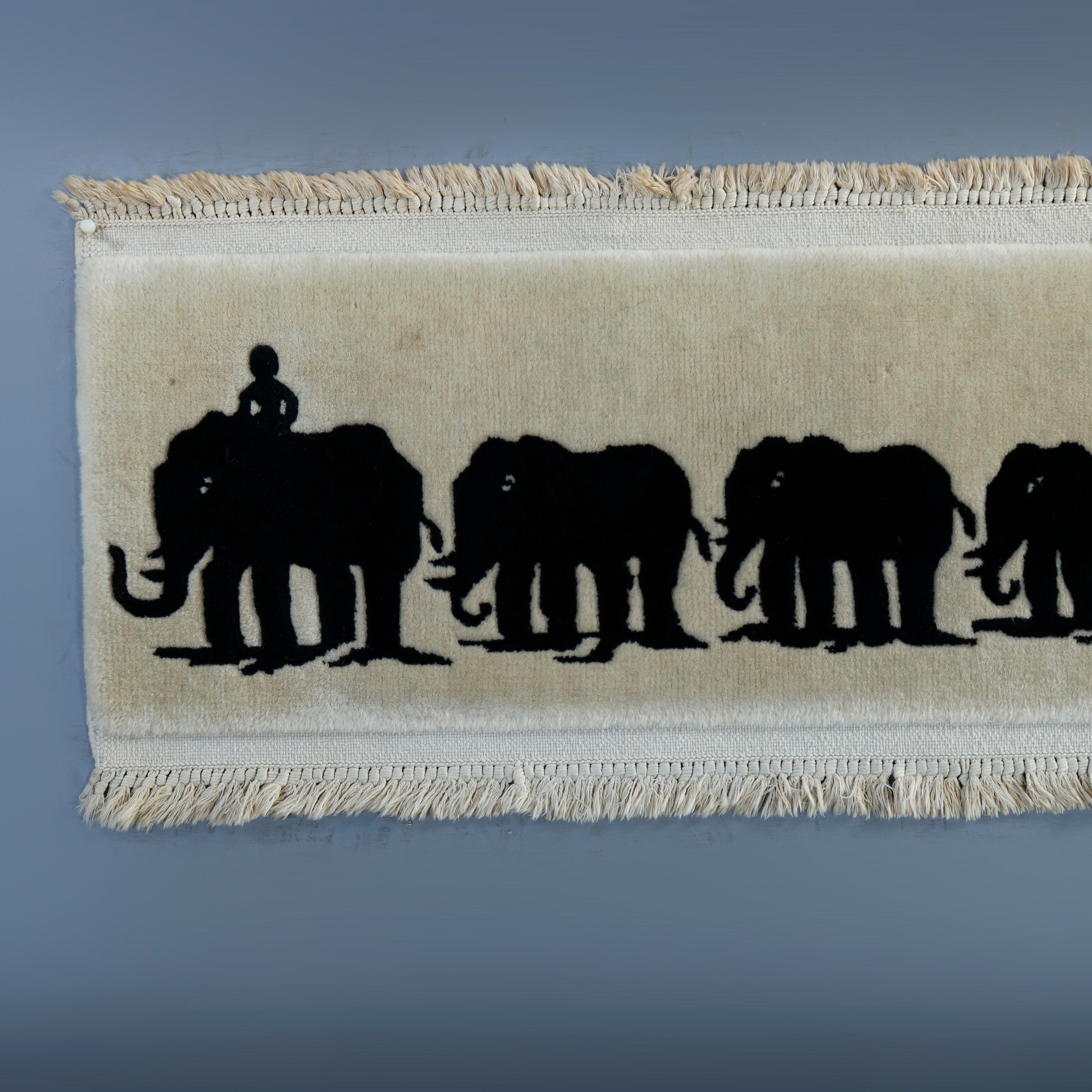 round elephant rug