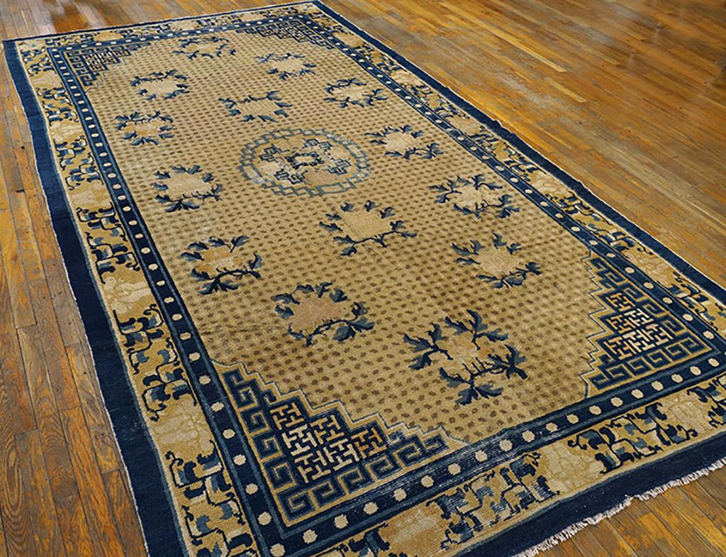 Early 19th Century Chinese Ningxia Kang Carpet  ( 6'5