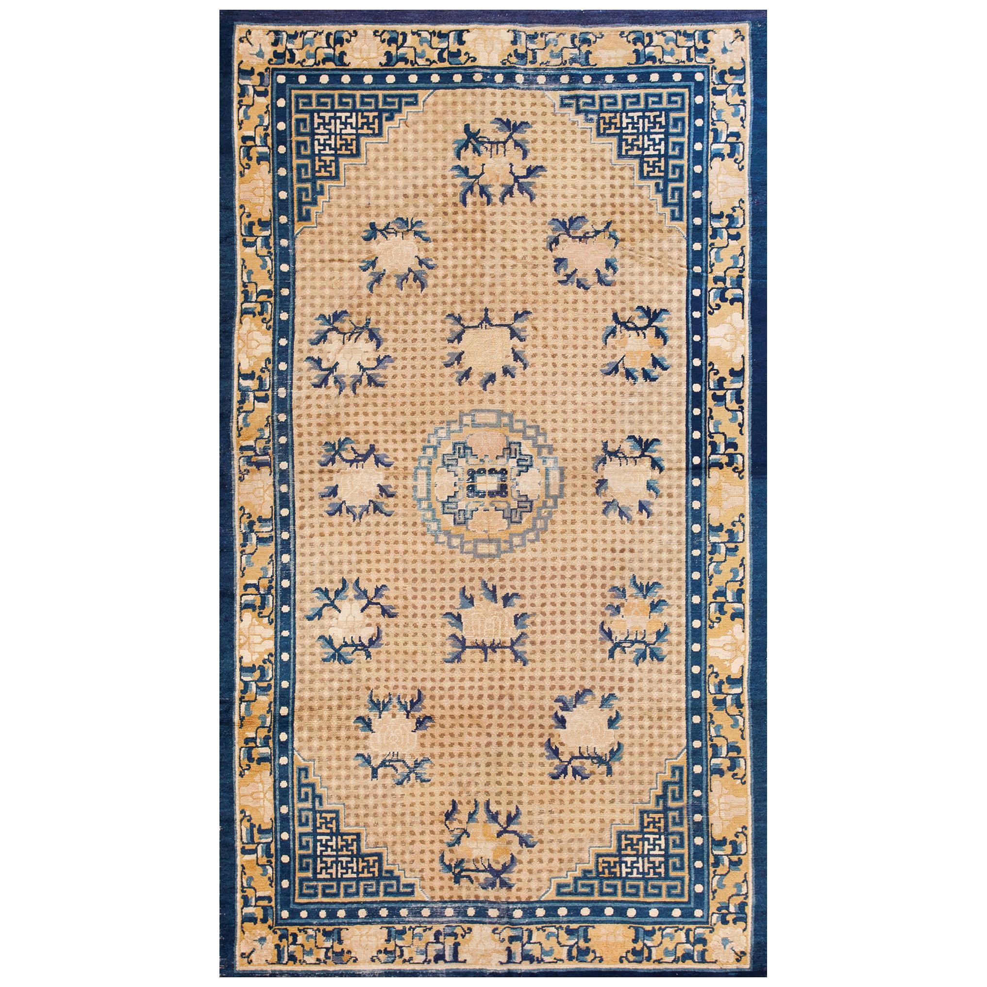 Early 19th Century Chinese Ningxia Kang Carpet  ( 6'5" 11'4" - 195 x 345 )