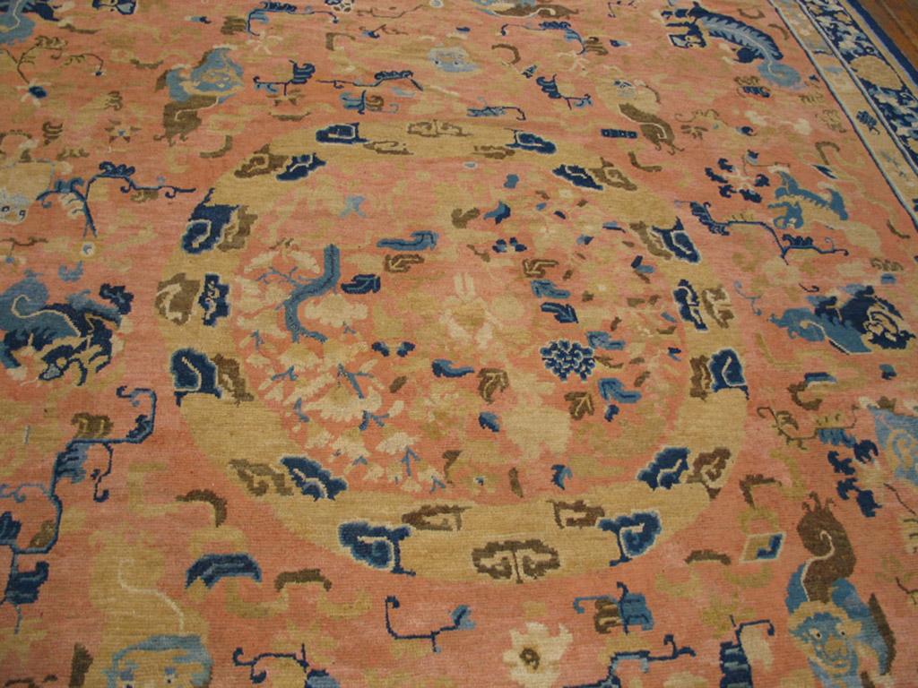 18th Century W. Chinese Ningxia Carpet ( 11'3