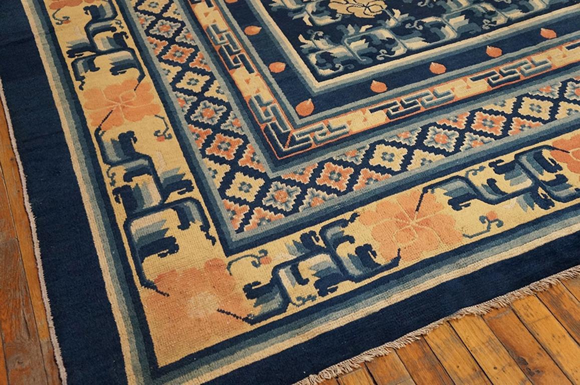 Mid 19th Century Chinese Ningxia Carpet ( 12' 6