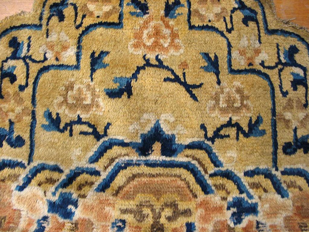 Hand-Knotted Antique Chinese Ningxia Rug 2' 0