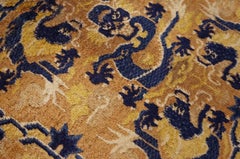 Mid 19th Century Chinese Ningxia Throne Back Rug ( 2' 3" x 2' 3" - 68 x 68 )