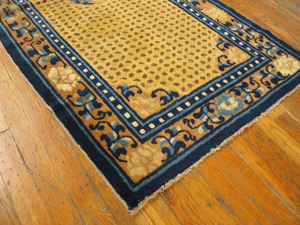 Hand-Knotted Antique Chinese, Ningxia Rug For Sale