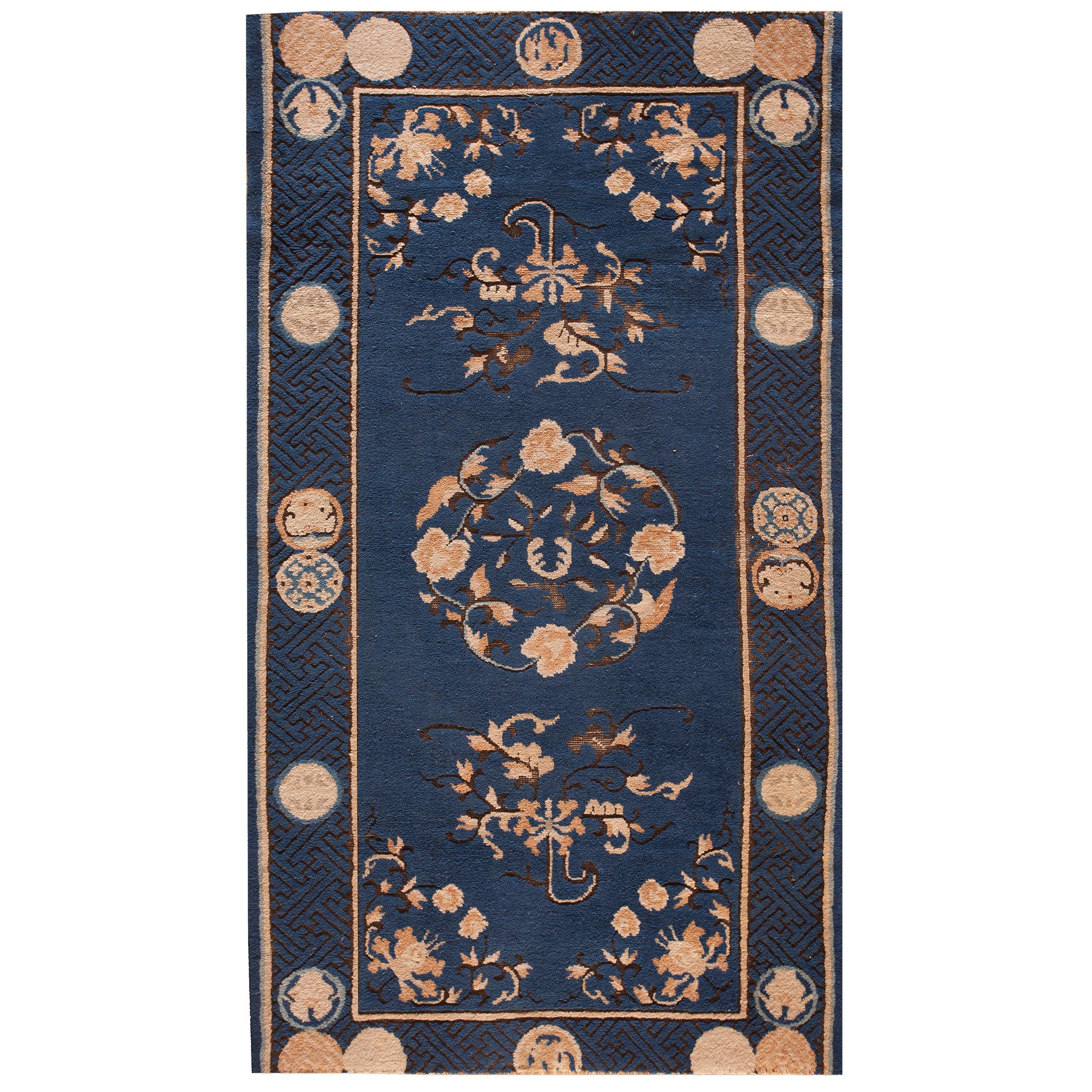 Tapis chinois ancien Ningxia de 3' 0""" x 5' 6""