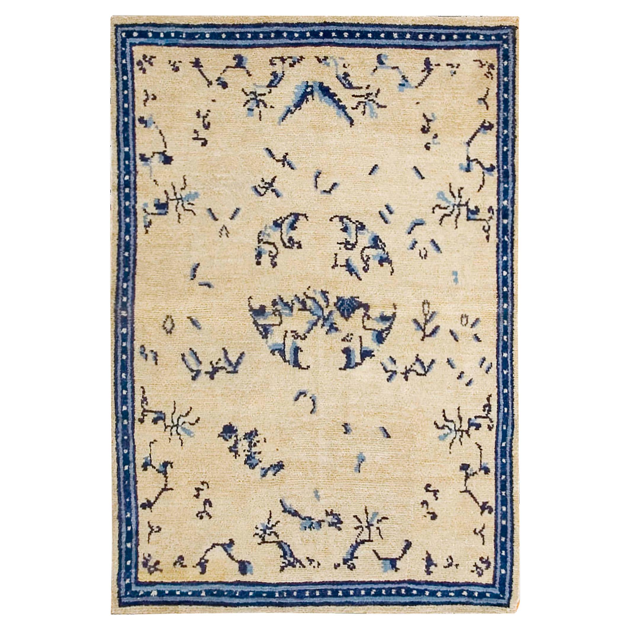 Antique Chinese Ningxia Rug For Sale