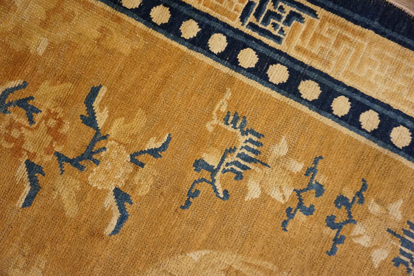 Chinesischer Ningxia-Teppich des späten 18. Jahrhunderts ( 4''10 x 6''10 - 147 x 208)  im Angebot 2