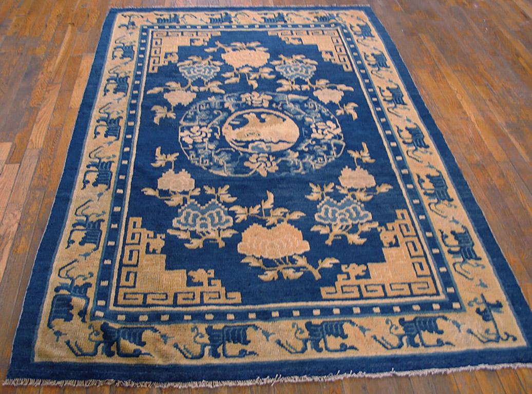 Antique Chinese - Ningxia rug, size: 4'10