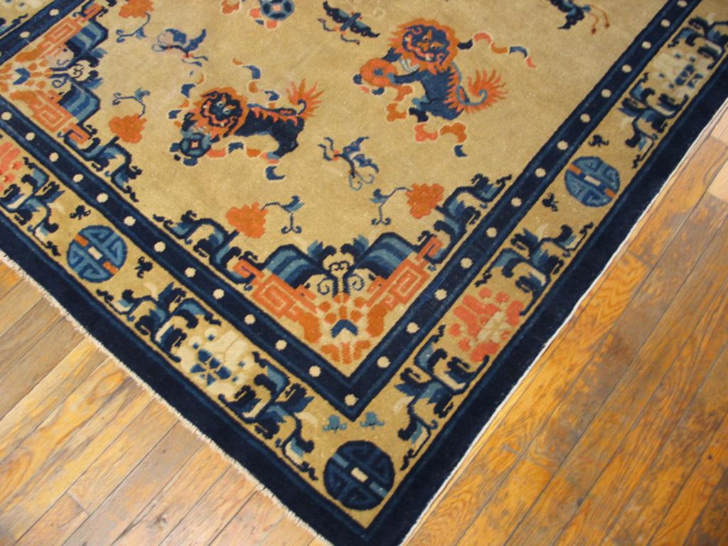 Hand-Knotted Antique Chinese, Ningxia Rug For Sale
