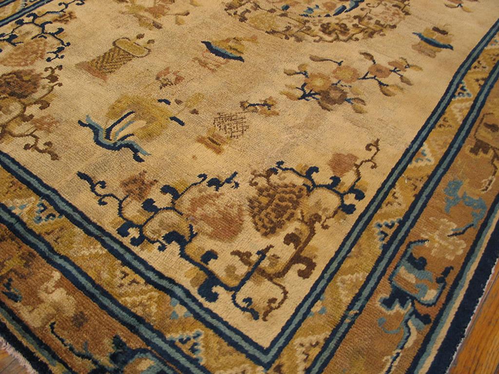 Antique Chinese - Ningxia Rug In Good Condition For Sale In New York, NY