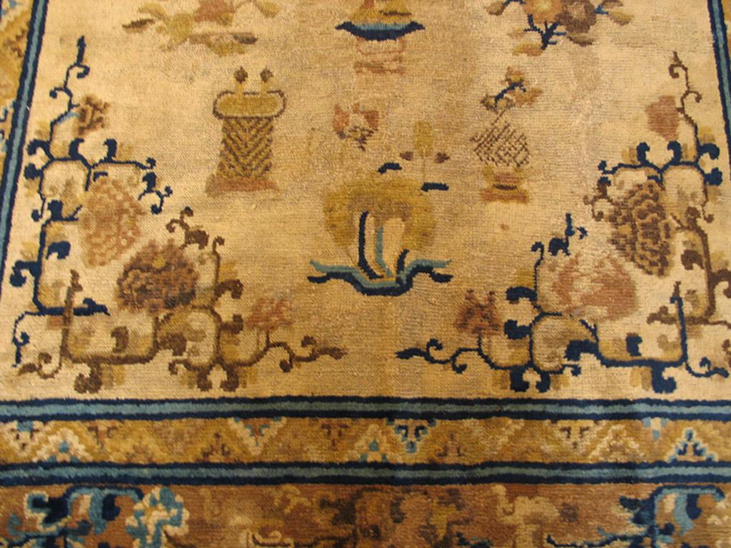 Late 19th Century Antique Chinese - Ningxia Rug For Sale
