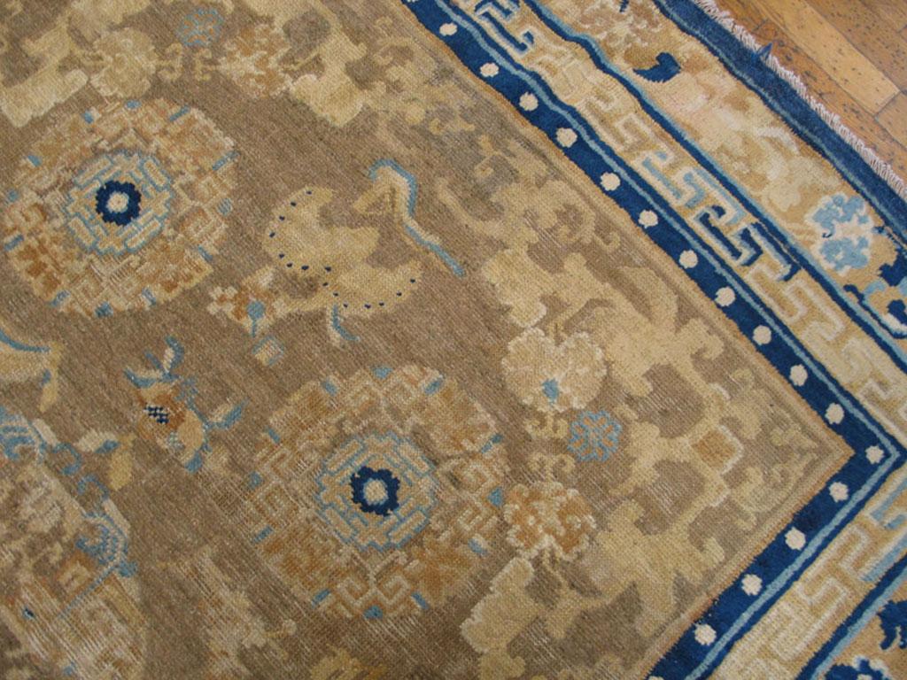 Chinois Tapis Ningxia chinois du milieu du 19ème siècle ( 5''3