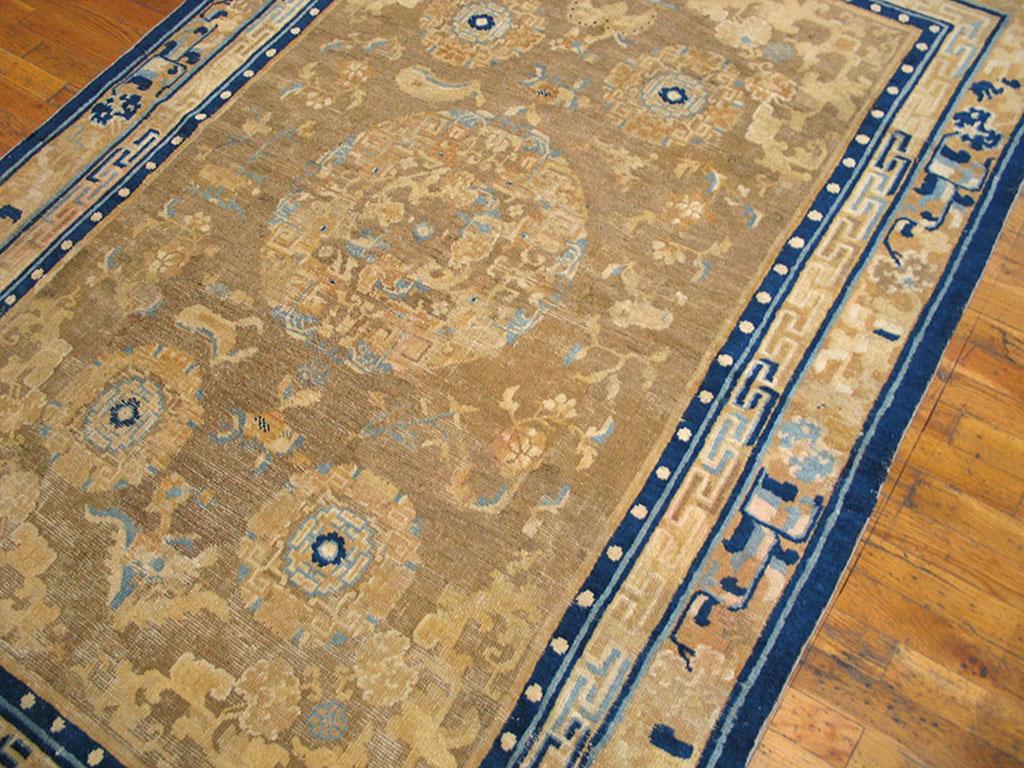 Tapis Ningxia chinois du milieu du 19ème siècle ( 5''3